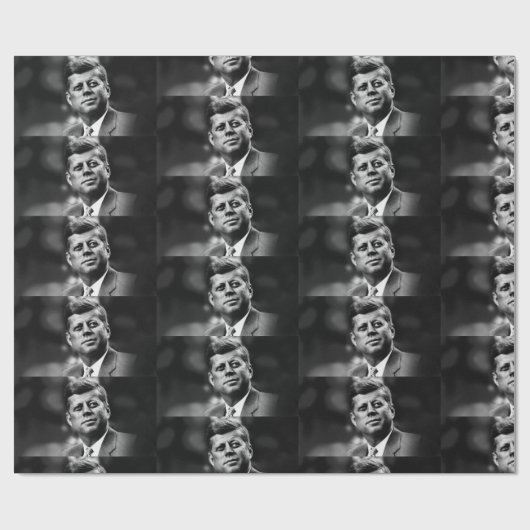 John F Kennedy Präsident Geschenkpapier (Flach)