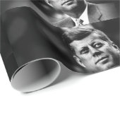John F Kennedy Präsident Geschenkpapier (Rolleneckpunkt)