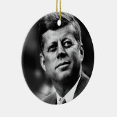 John F Kennedy Präsident Keramik Ornament (Rechts)