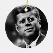John F Kennedy Präsident Keramik Ornament (Vorne)