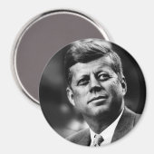 John F Kennedy Präsident Magnet (Vorderseite/Rückseite)