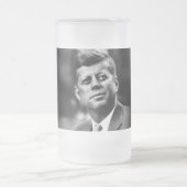 John F Kennedy Präsident Mattglas Bierglas (Mittel)