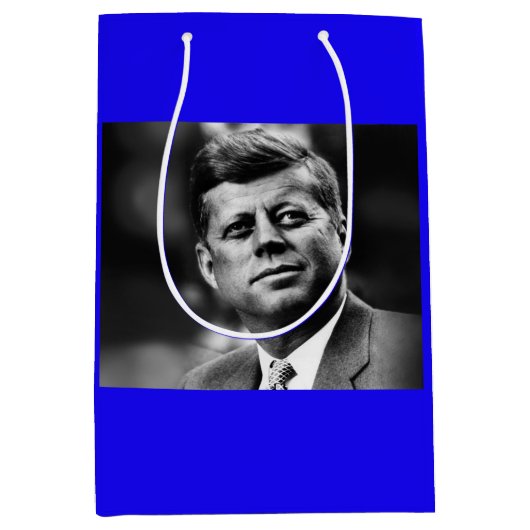 John F Kennedy Präsident Mittlere Geschenktüte (Vorderseite)