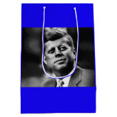 John F Kennedy Präsident Mittlere Geschenktüte (Rückseite)