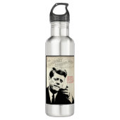 John F. Kennedy Quote Edelstahlflasche (Vorderseite)