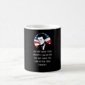John F Kennedy Quote JFK Einweihung 2021 Geschenk Kaffeetasse (Mittel)