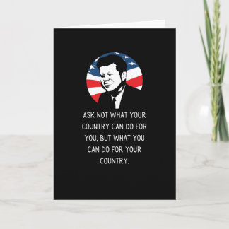John F Kennedy Quote JFK Einweihung 2021 Geschenk Karte