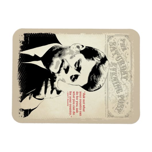 John F. Kennedy Quote Magnet (Horizontal)
