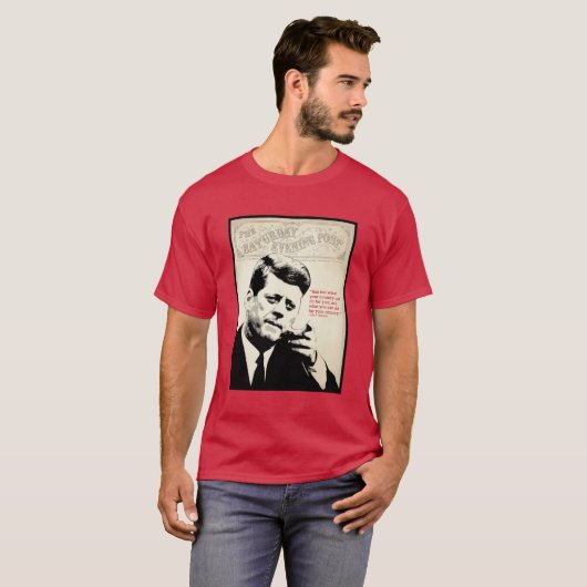 John F. Kennedy Quote T-Shirt (Vorne ganz)