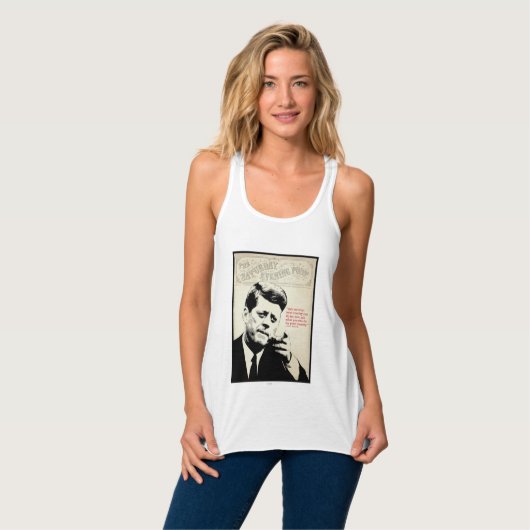 John F. Kennedy Quote Tank Top (Vorderseite Vollansicht)