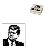 John F Kennedy Rubber Briefmarke Gummistempel (Stempel)