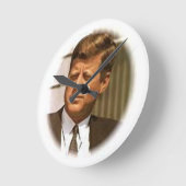 John F. Kennedy Runde Wanduhr (Winkel)