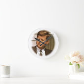 John F. Kennedy Runde Wanduhr (Zuhause)