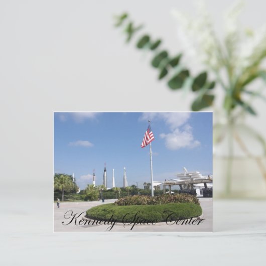 John F. Kennedy Space Center Postkarte (Stehend Vorderseite)