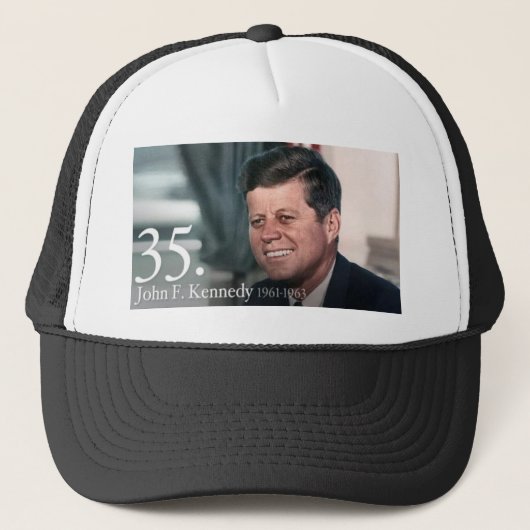 John F. Kennedy Truckerkappe (Vorderseite)