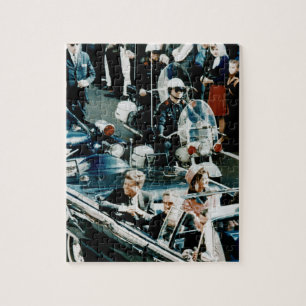 John F. Kennedy und Jackie in der Autokolonne Puzzle
