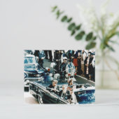 John F Kennedy und Jackie in der Motorcade Dallas Postkarte (Stehend Vorderseite)