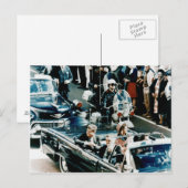 John F Kennedy und Jackie in der Motorcade Dallas Postkarte (Vorne/Hinten)