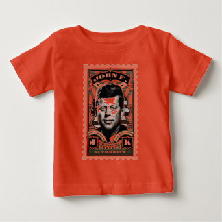 John F. Kennedy Vintage-Briefmarkenkunst Baby T-shirt