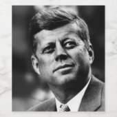 John F Kennedy Weinetikett (Einzelnes Label)