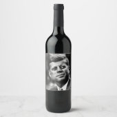 John F Kennedy Weinetikett (Vorderseite)