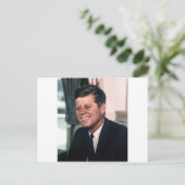 John F. Kennedy White House - Farbportrait Postkarte (Stehend Vorderseite)