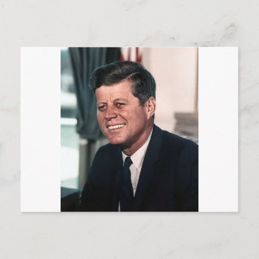 John F. Kennedy White House - Farbportrait Postkarte (Vorderseite)