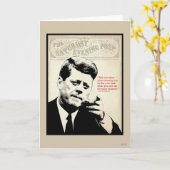 John F. Kennedy-Zitat Karte (Gelbe Blume)