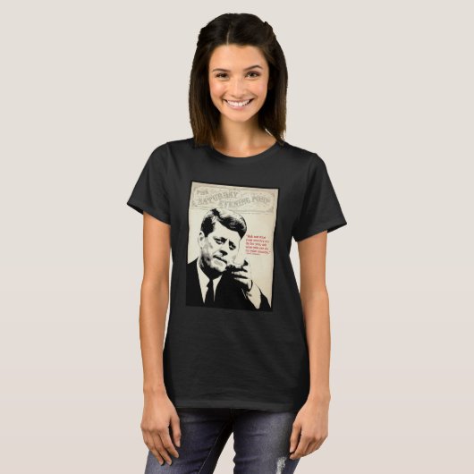 John F. Kennedy-Zitat T-Shirt (Vorne ganz)