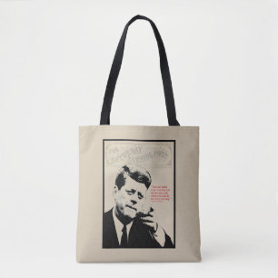 John F. Kennedy-Zitat Tasche