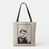John F. Kennedy-Zitat Tasche (Rückseite)