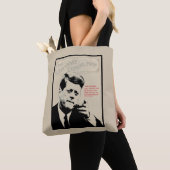 John F. Kennedy-Zitat Tasche (Von Nahem)