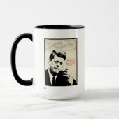 John F. Kennedy-Zitat Tasse (Links)