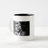 John F Kennedy Zweifarbige Tasse (Vorderseite Links)