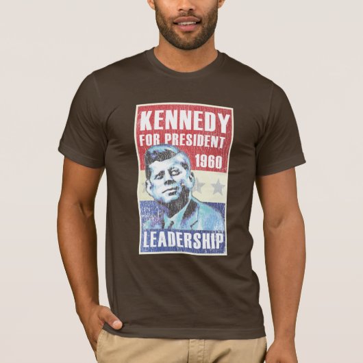 John F. Kennedyhistorisches Präsidentenplakat T-Shirt (Vorderseite)