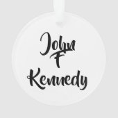 John- F. Kennedypräsident Ornament (Rückseite)