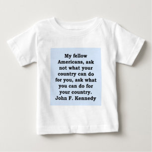John- F. Kennedyzitat Baby T-shirt