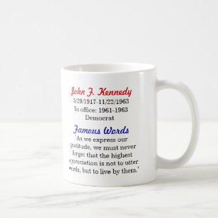 John- F. Kennedyzitat-Tasse Kaffeetasse