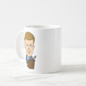 John- F. Kennedyzitat-Tasse Kaffeetasse (Vorderseite Links)