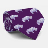 John-Farbstoff lila Rhino-Krawatte Krawatte (Gerollt)