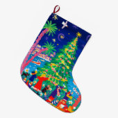 John-Farbstoff-WeihnachtsStrumpf Großer Weihnachtsstrumpf (Vorderansicht (hängend))