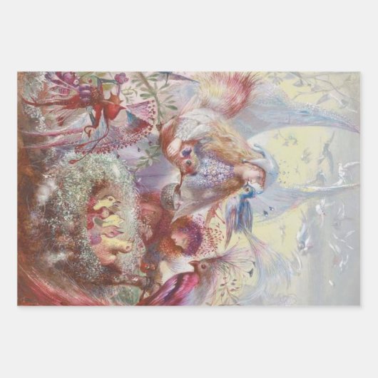 John Fitzgerald Fantasy Fine Art Fairy Geschenkpapier Set (Vorderseite)