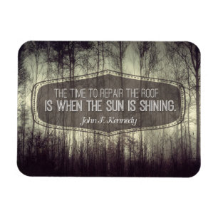 John Fitzgerald Kennedy Inspiration Zitat Reparatu Magnet