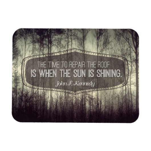 John Fitzgerald Kennedy Inspiration Zitat Reparatu Magnet (Horizontal)