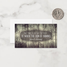 John Fitzgerald Kennedy Inspiration Zitat Reparatu Mitteilungskarte