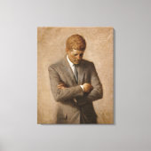 John Fitzgerald Kennedy - Offizielles Portrait Leinwanddruck (Vorderseite)