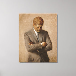 John Fitzgerald Kennedy - Offizielles Portrait Leinwanddruck