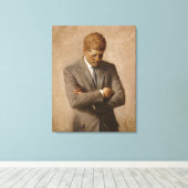 John Fitzgerald Kennedy - Offizielles Portrait Leinwanddruck (Insitu (Holzboden))