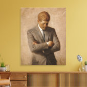John Fitzgerald Kennedy - Offizielles Portrait Leinwanddruck (Insitu (Wohnzimmer))