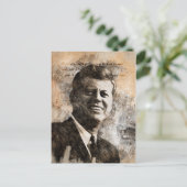 John Fitzgerald Kennedy Postkarte (Stehend Vorderseite)